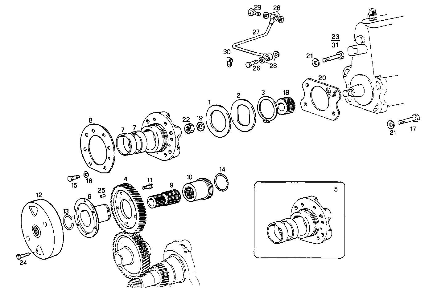 INJECTION PUMP DRIVE parts diagram