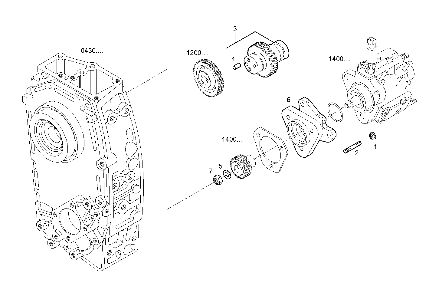 INJECTION PUMP DRIVE parts diagram