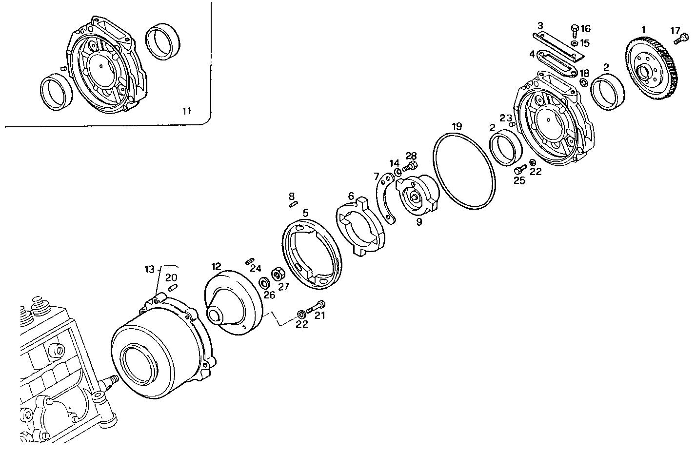 INJECTION PUMP DRIVE parts diagram