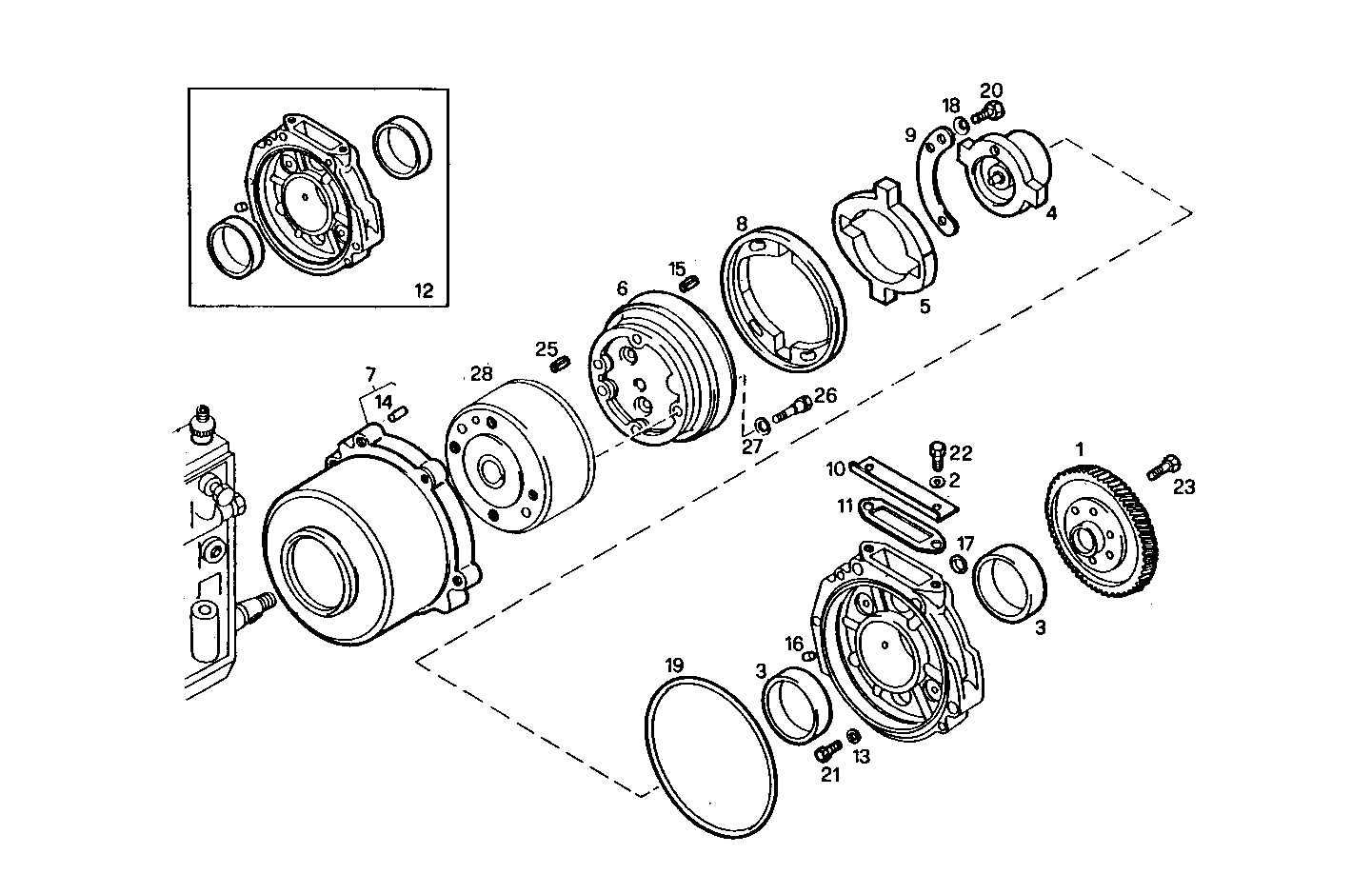 INJECTION PUMP DRIVE parts diagram