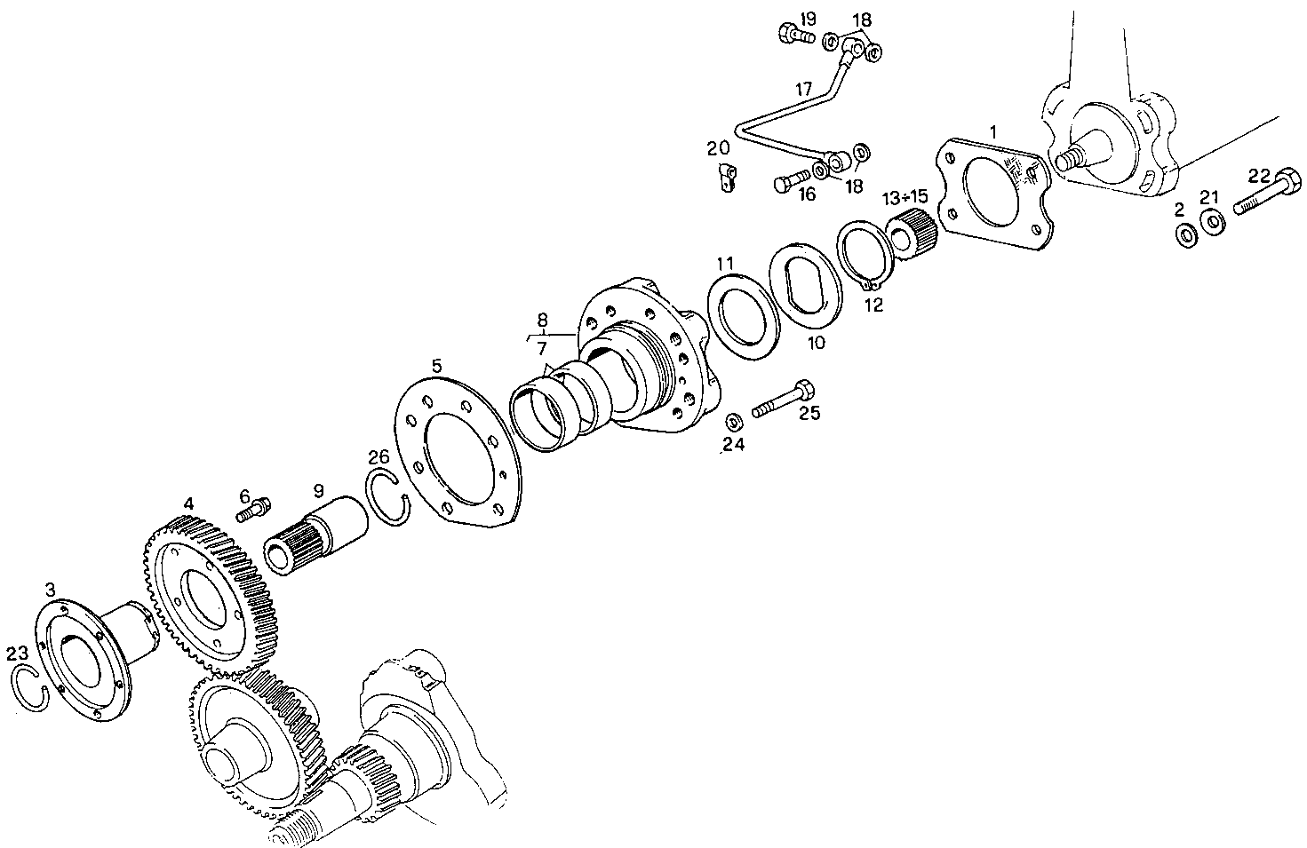 INJECTION PUMP DRIVE parts diagram