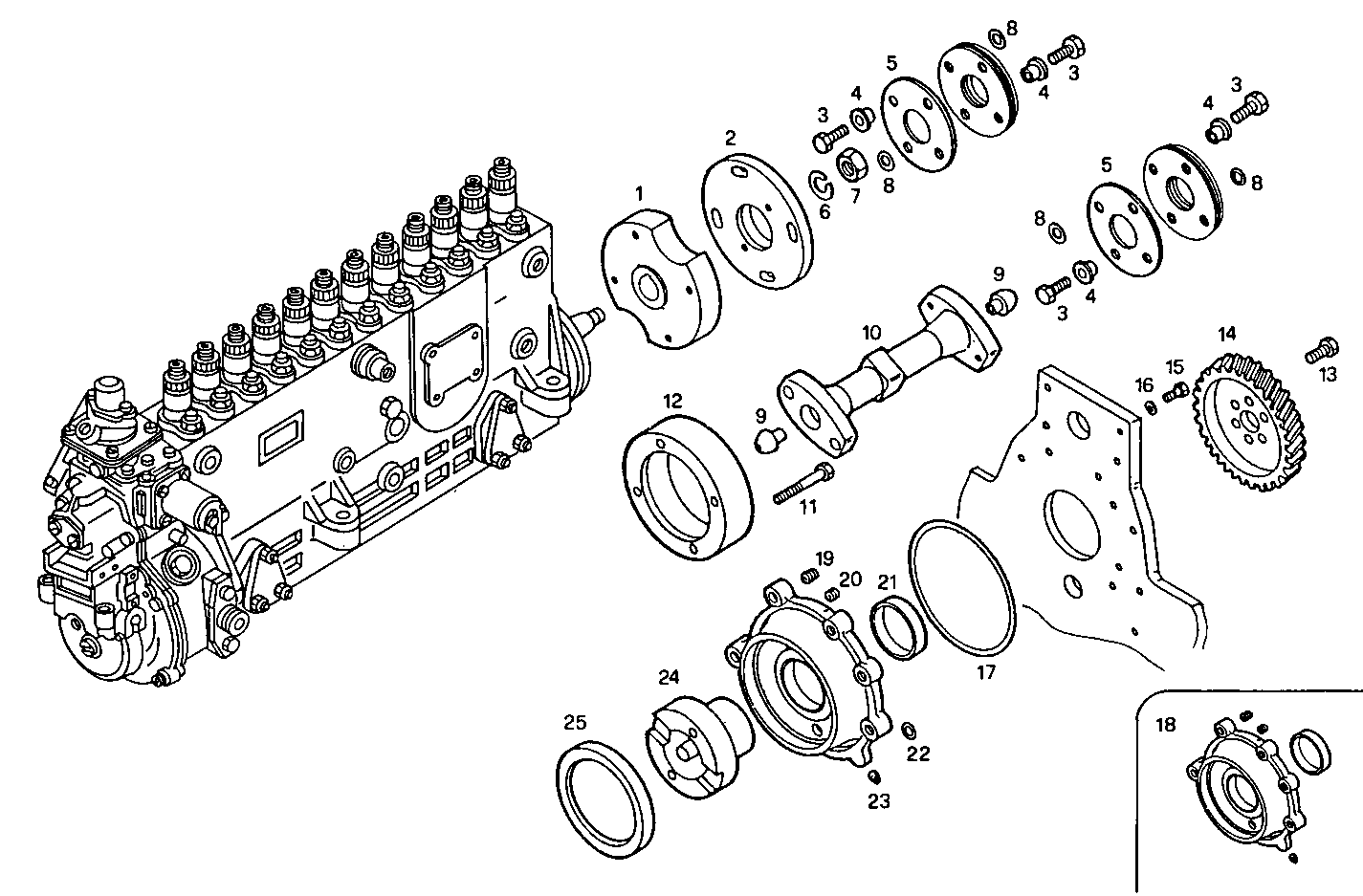 INJECTION PUMP DRIVE parts diagram