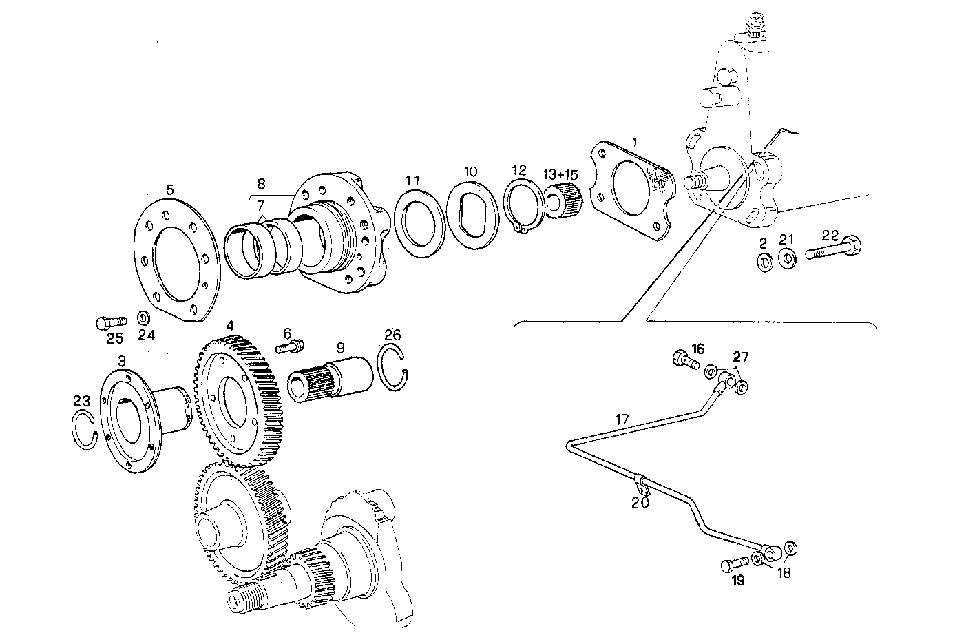 INJECTION PUMP DRIVE parts diagram