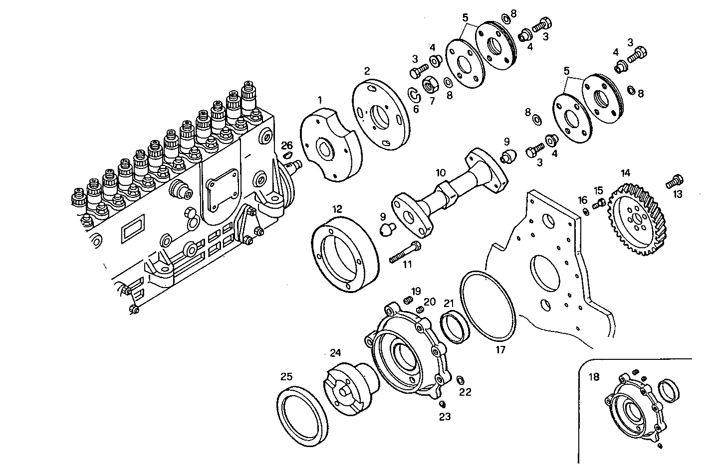 INJECTION PUMP DRIVE parts diagram