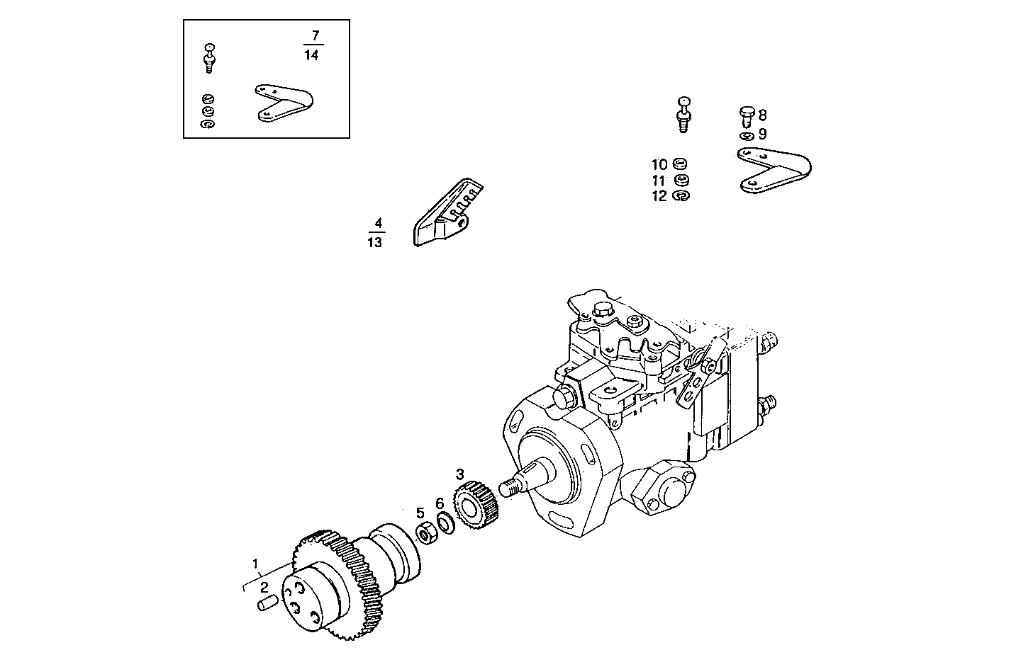 INJECTION PUMP DRIVE parts diagram