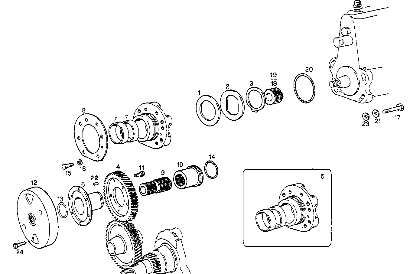 INJECTION PUMP DRIVE parts diagram