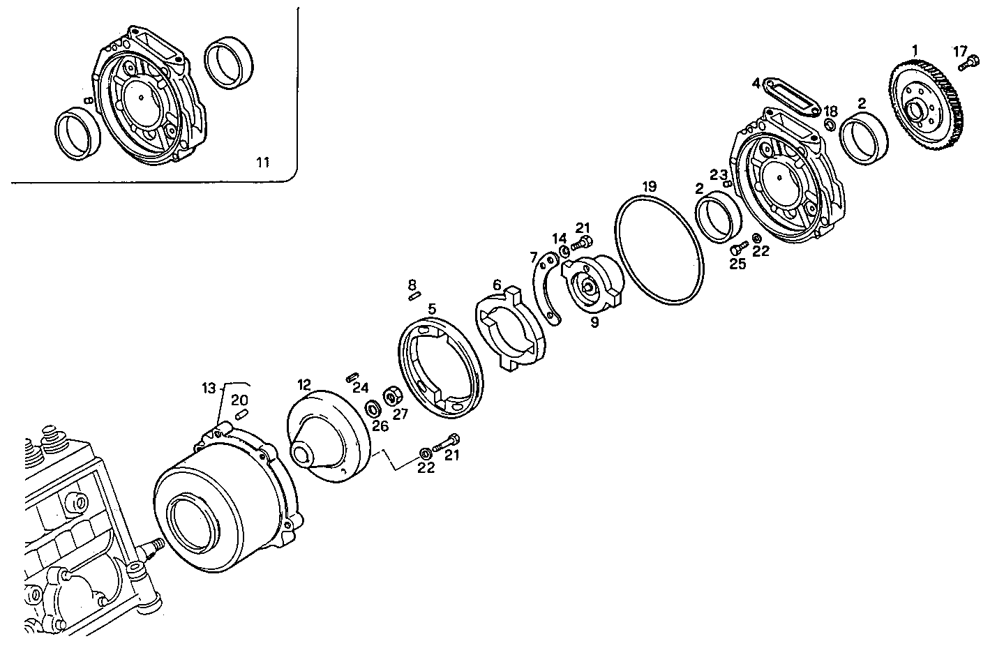 INJECTION PUMP DRIVE parts diagram