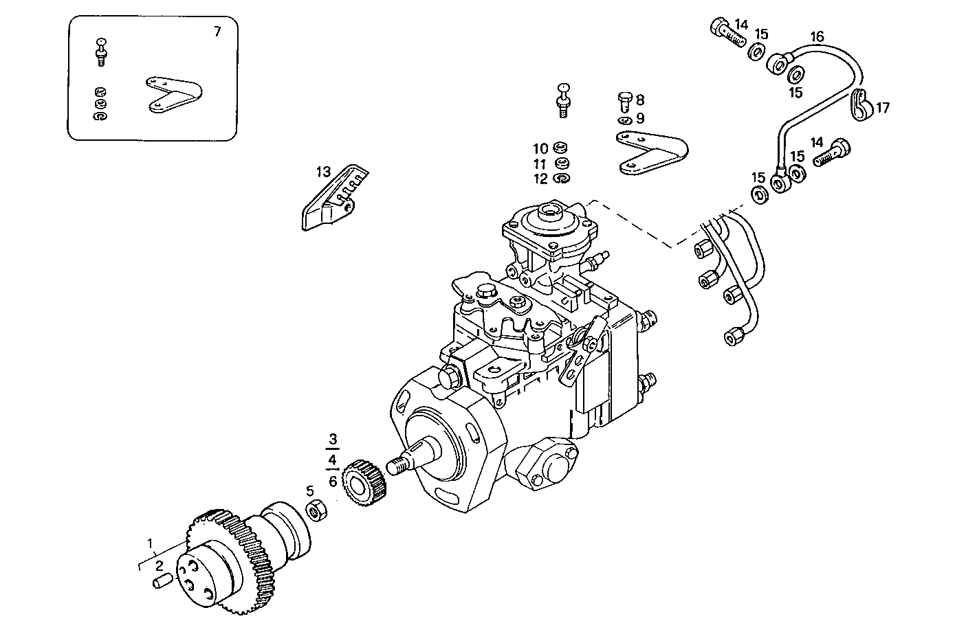 INJECTION PUMP DRIVE parts diagram