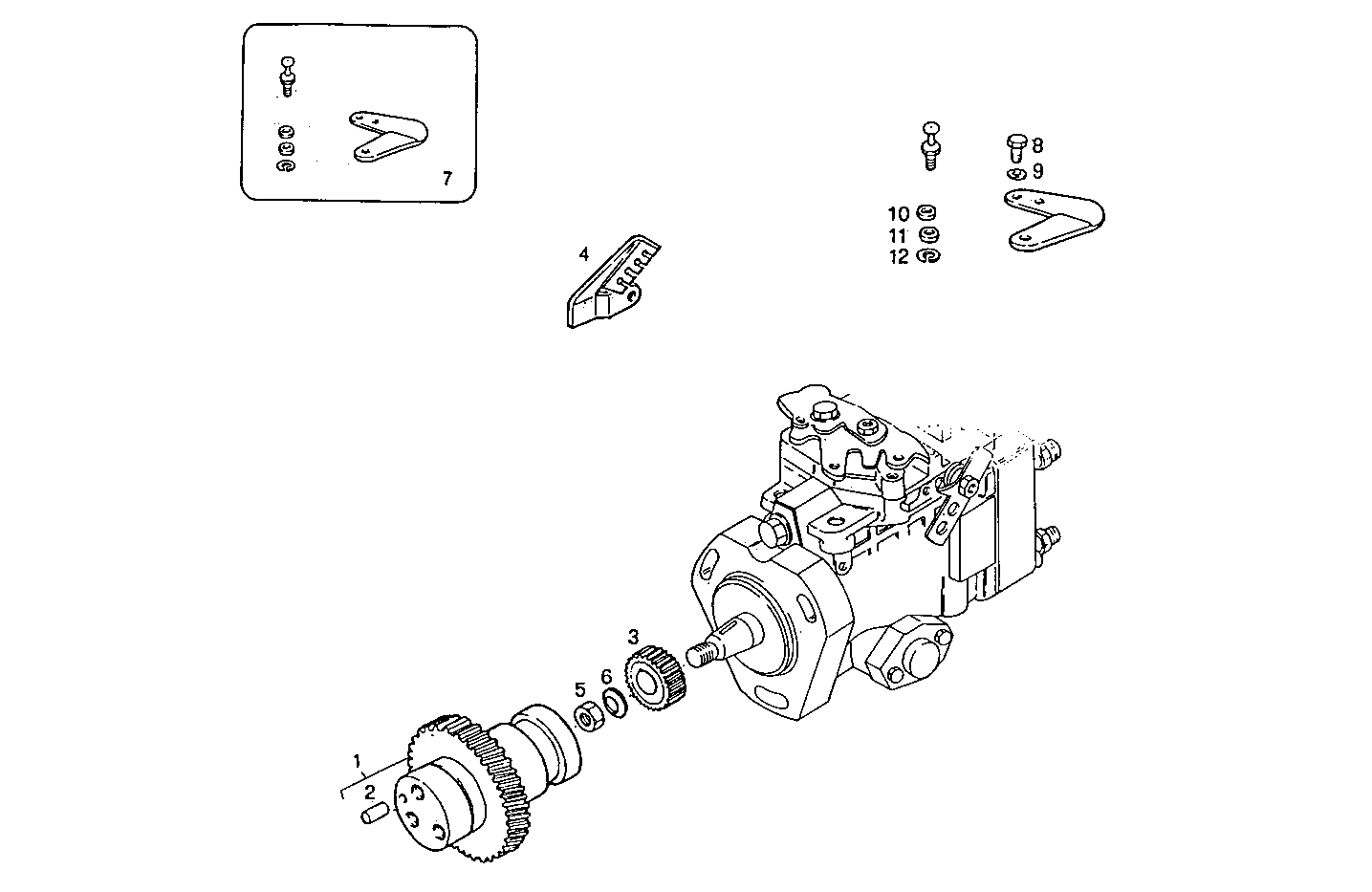 INJECTION PUMP DRIVE parts diagram