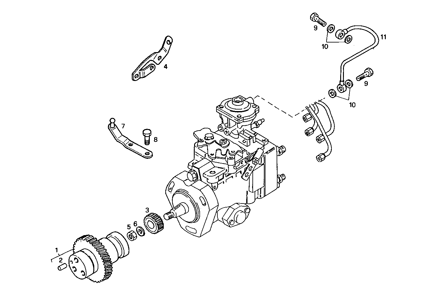 INJECTION PUMP DRIVE parts diagram