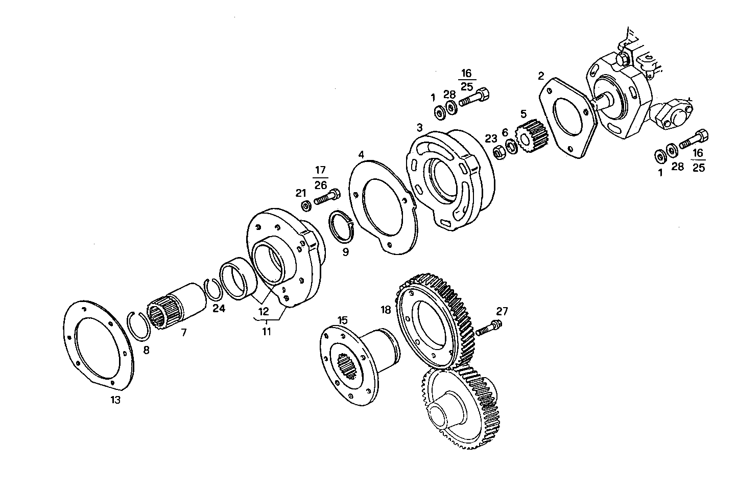 INJECTION PUMP DRIVE parts diagram