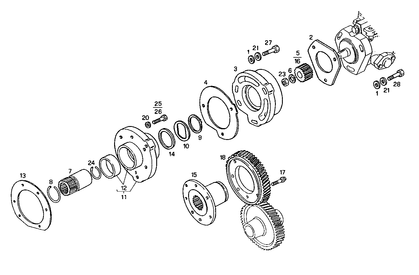 INJECTION PUMP DRIVE parts diagram