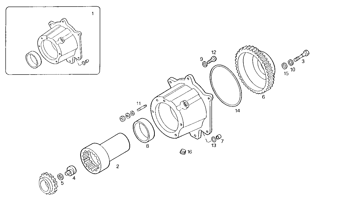 INJECTION PUMP DRIVE parts diagram