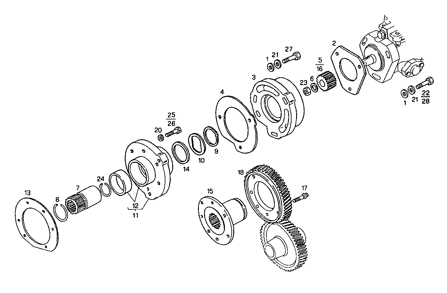 INJECTION PUMP DRIVE parts diagram