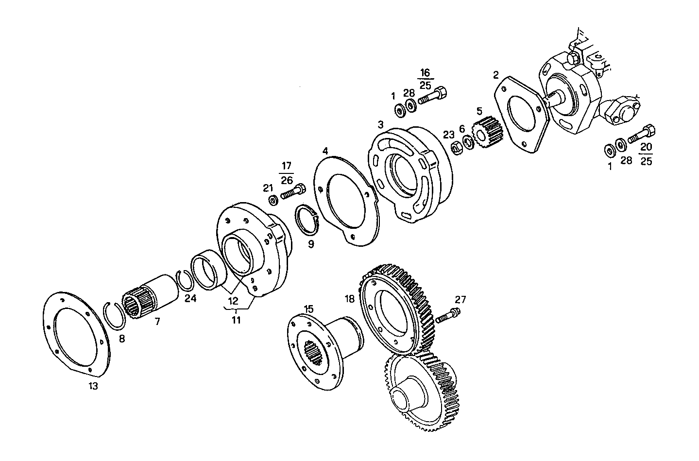 INJECTION PUMP DRIVE parts diagram