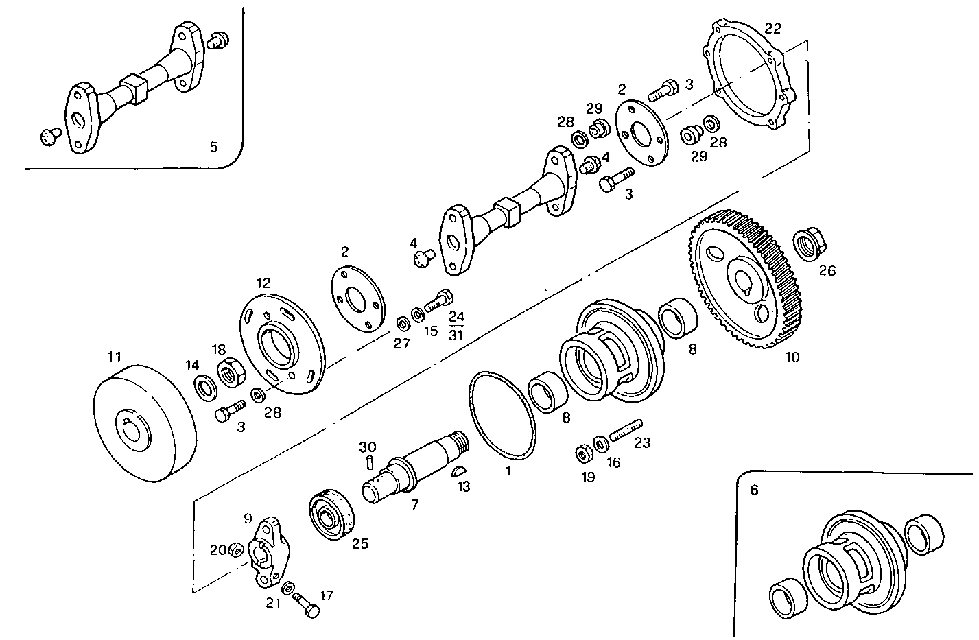 INJECTION PUMP DRIVE parts diagram