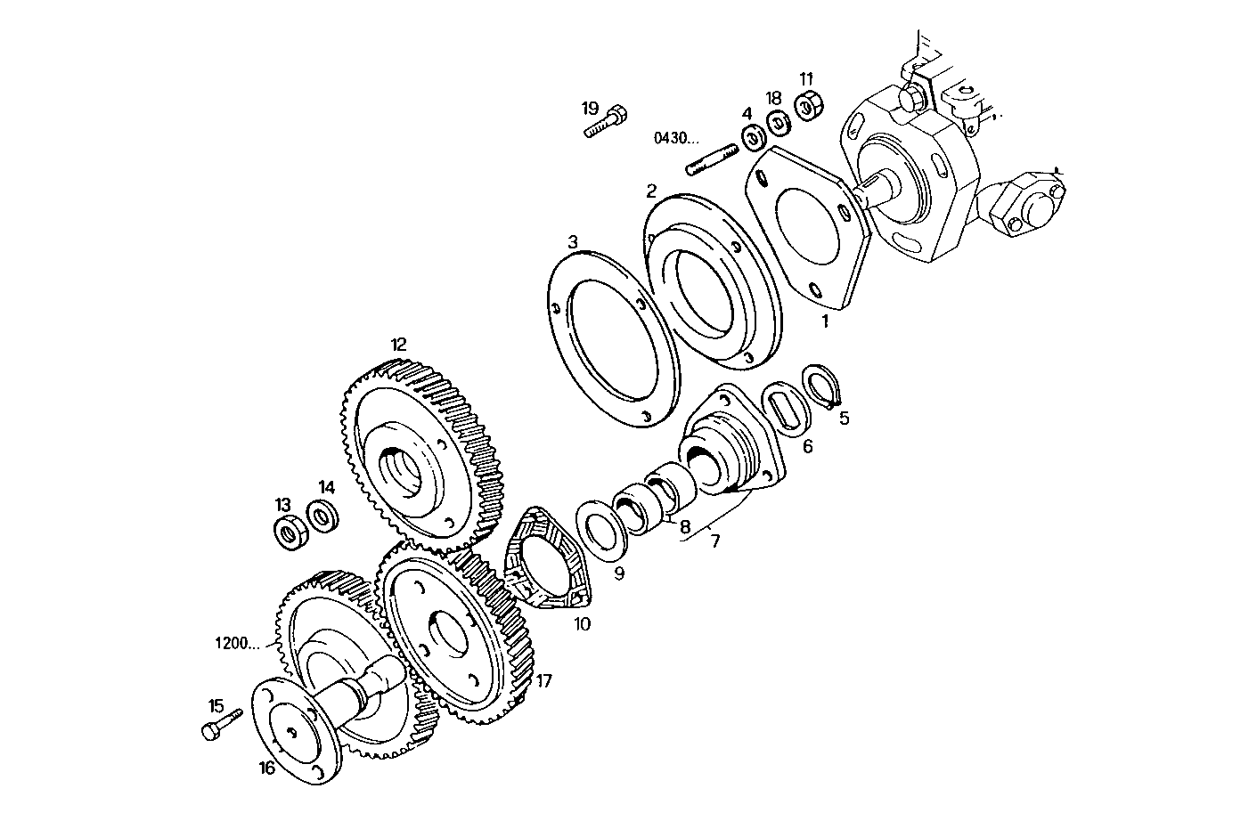 INJECTION PUMP DRIVE parts diagram