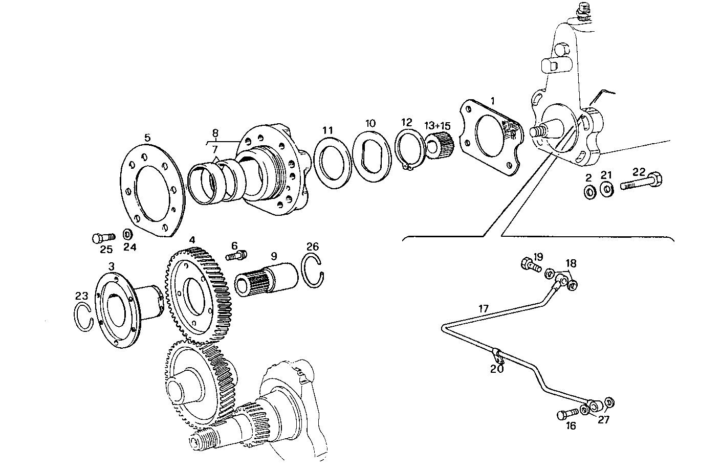 INJECTION PUMP DRIVE parts diagram