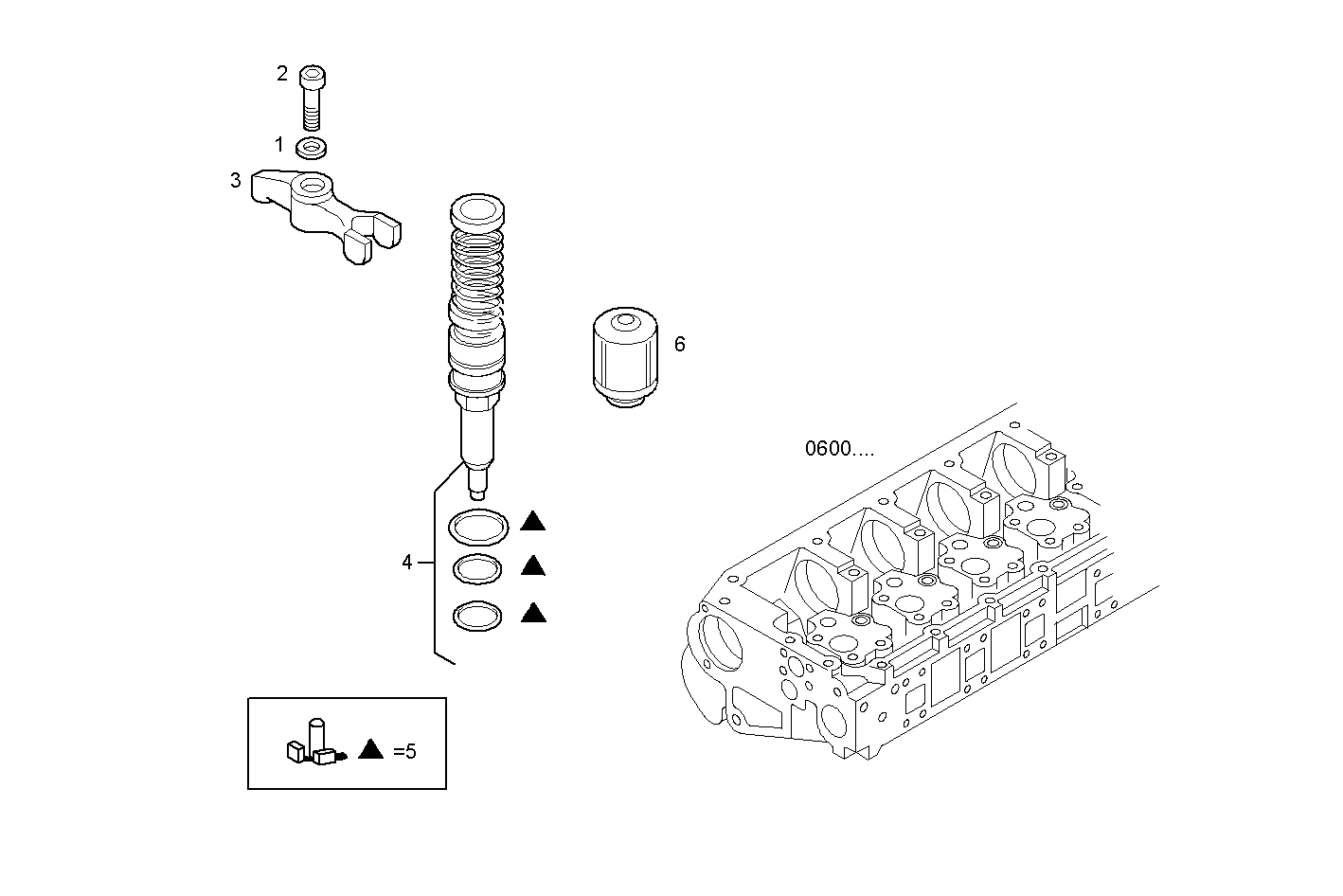 INJECTORS - C13ENTM77.10 CURSOR 13 parts diagram