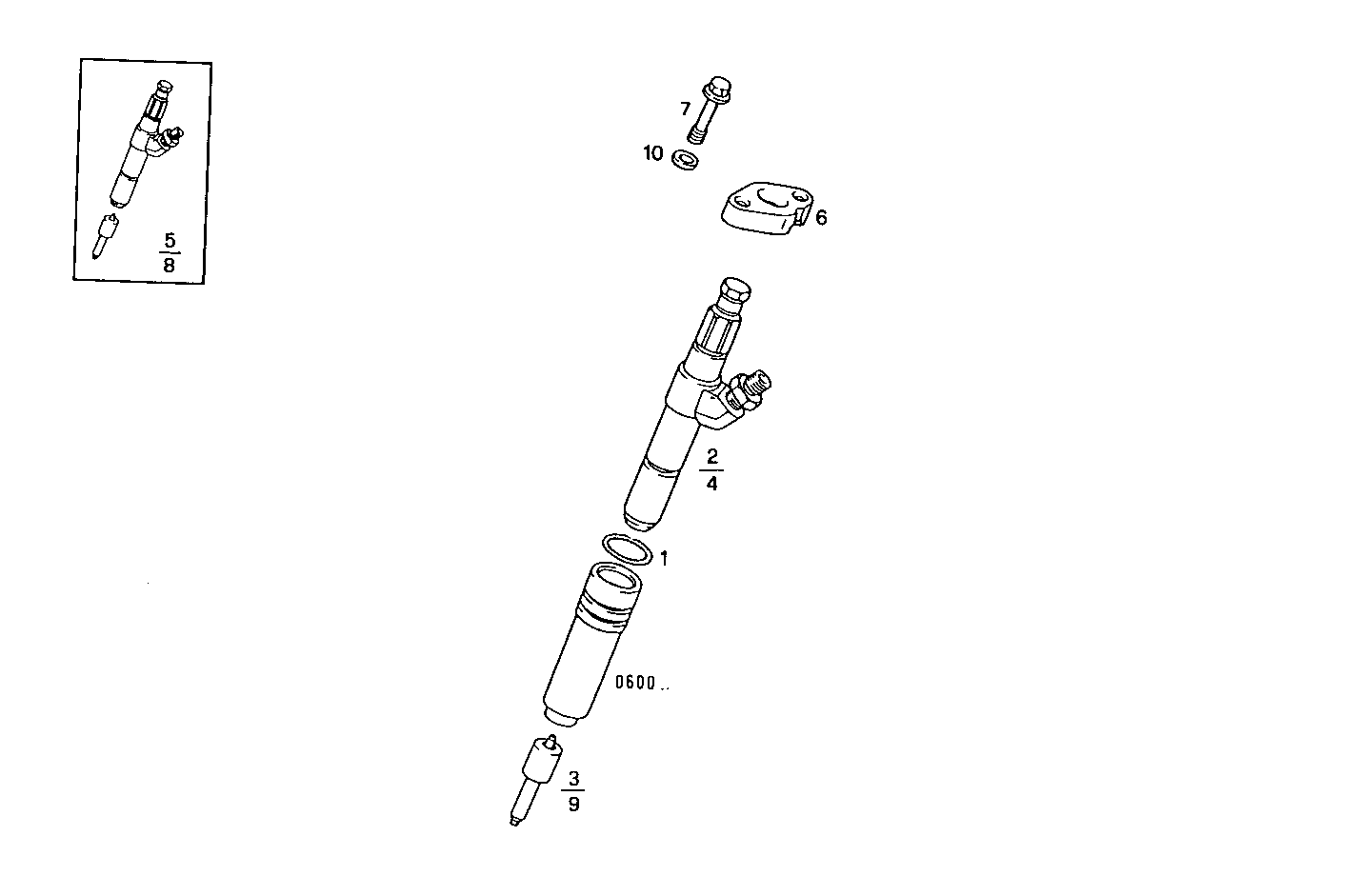 INJECTORS - 8361SRi26.00A580 8361SRi26 parts diagram