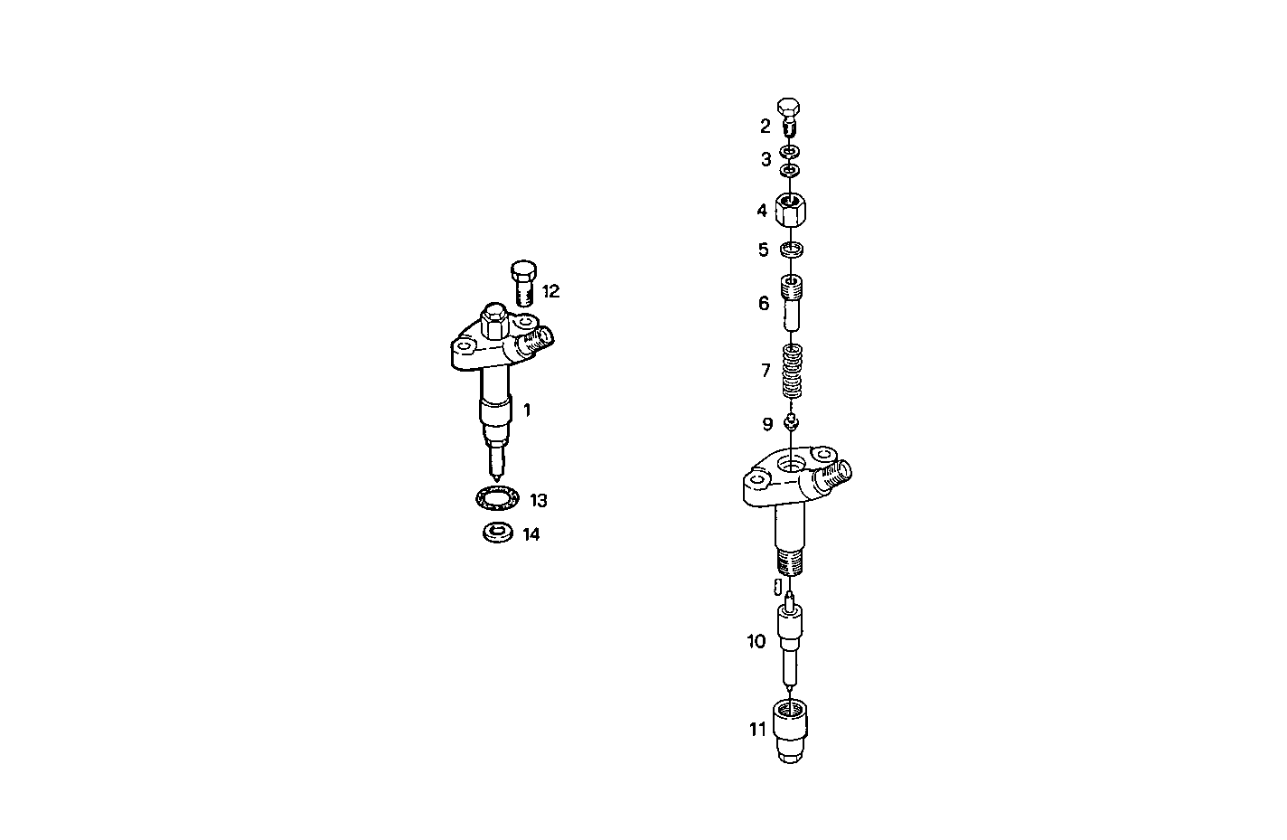 INJECTORS parts diagram
