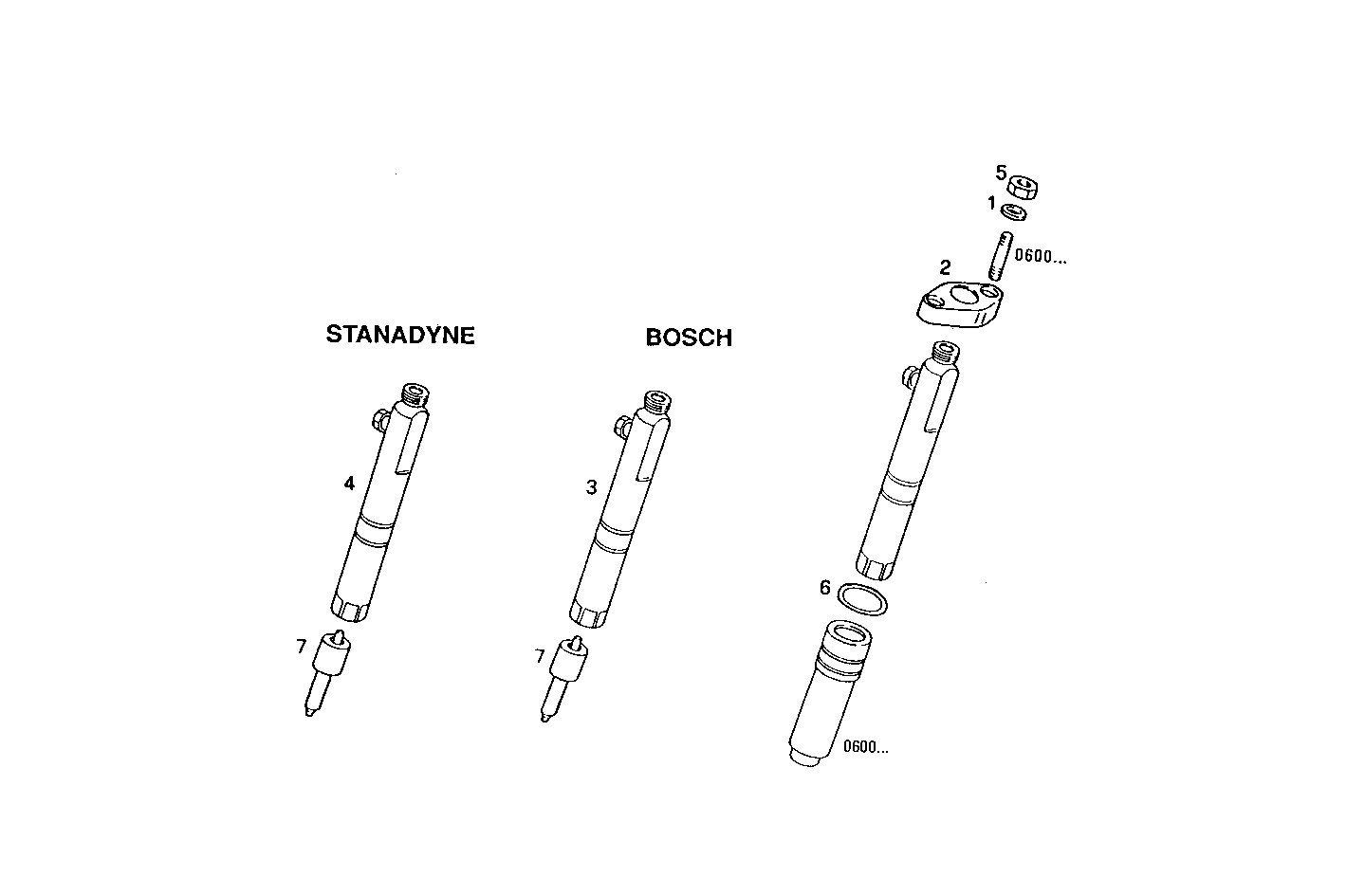 INJECTORS parts diagram