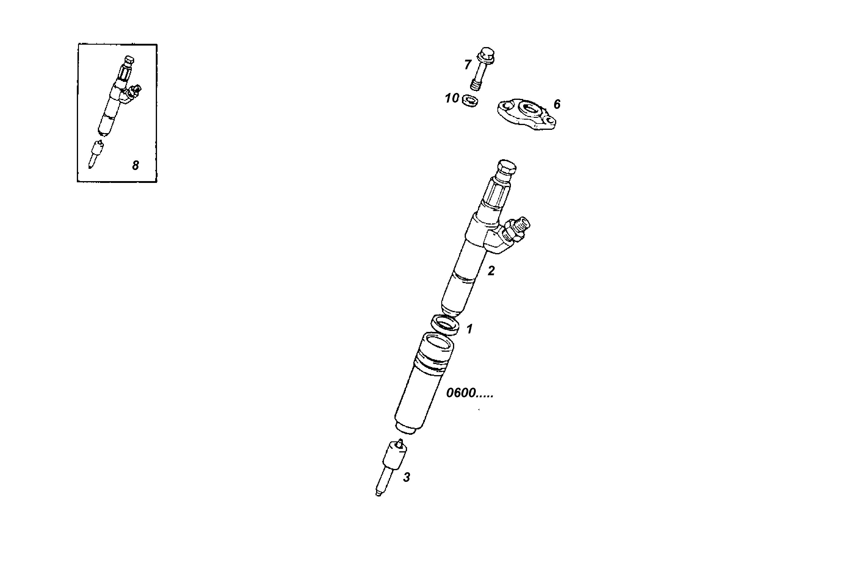 INJECTORS - 8361SRE10.00A801 8361SRE10 parts diagram
