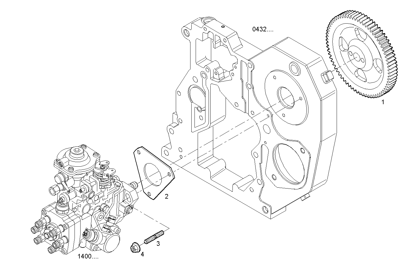 INJECTION PUMP DRIVE - N67MSAE00.00A800 NEF 6 mechanic. - TIER 2 parts diagram