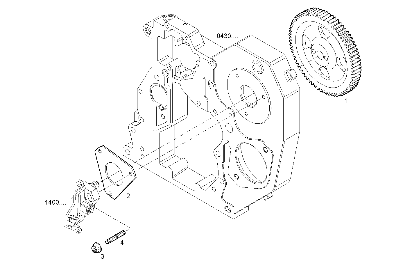 INJECTION PUMP DRIVE - NEF45TM2.A558 NEF 4 mechanic. parts diagram