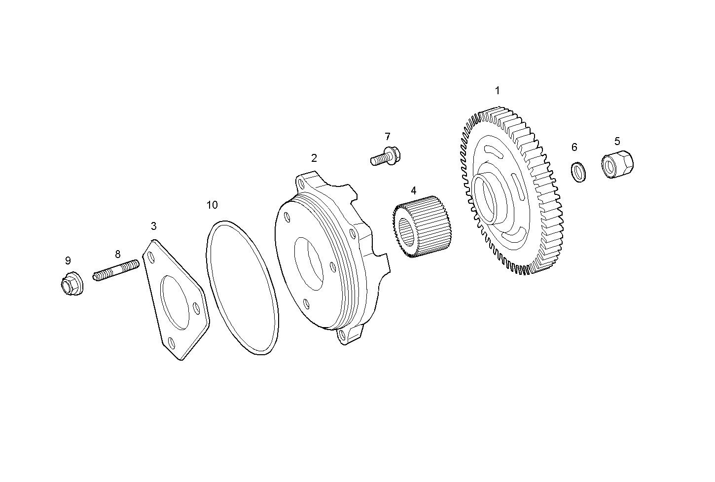 INJECTION PUMP DRIVE parts diagram