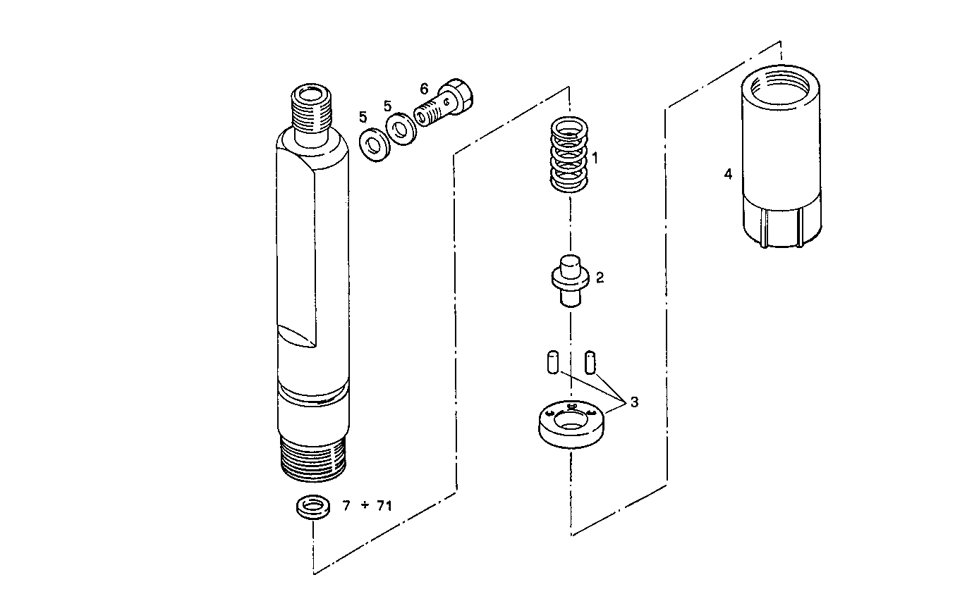 NOZZLE HOLDER (COMPONENTS) parts diagram