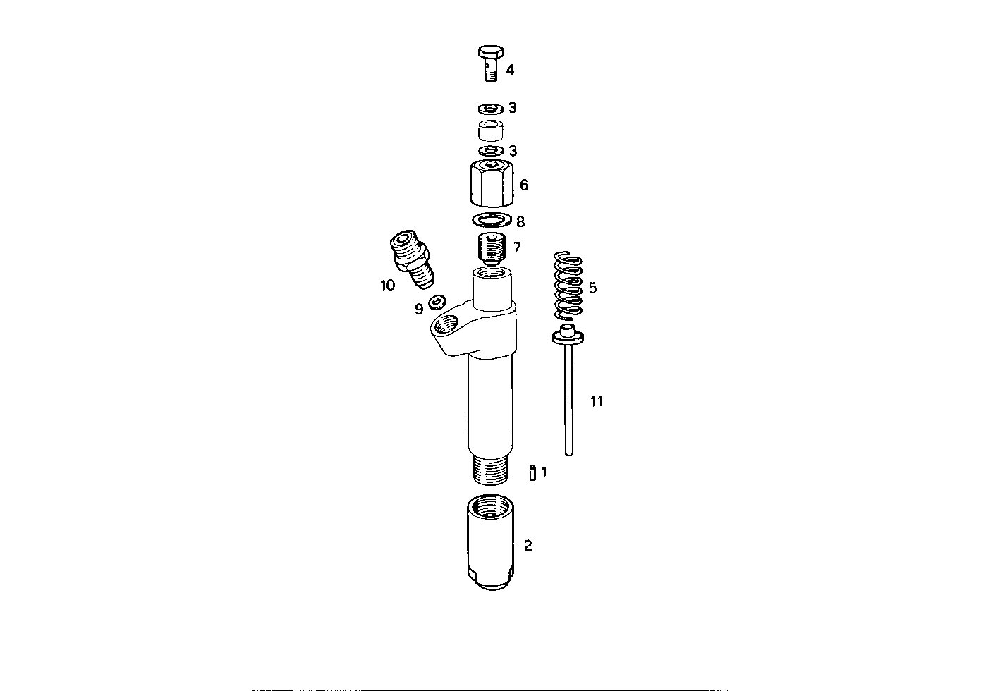 NOZZLE HOLDER (COMPONENTS) - 8361i000.00 8361i000 parts diagram