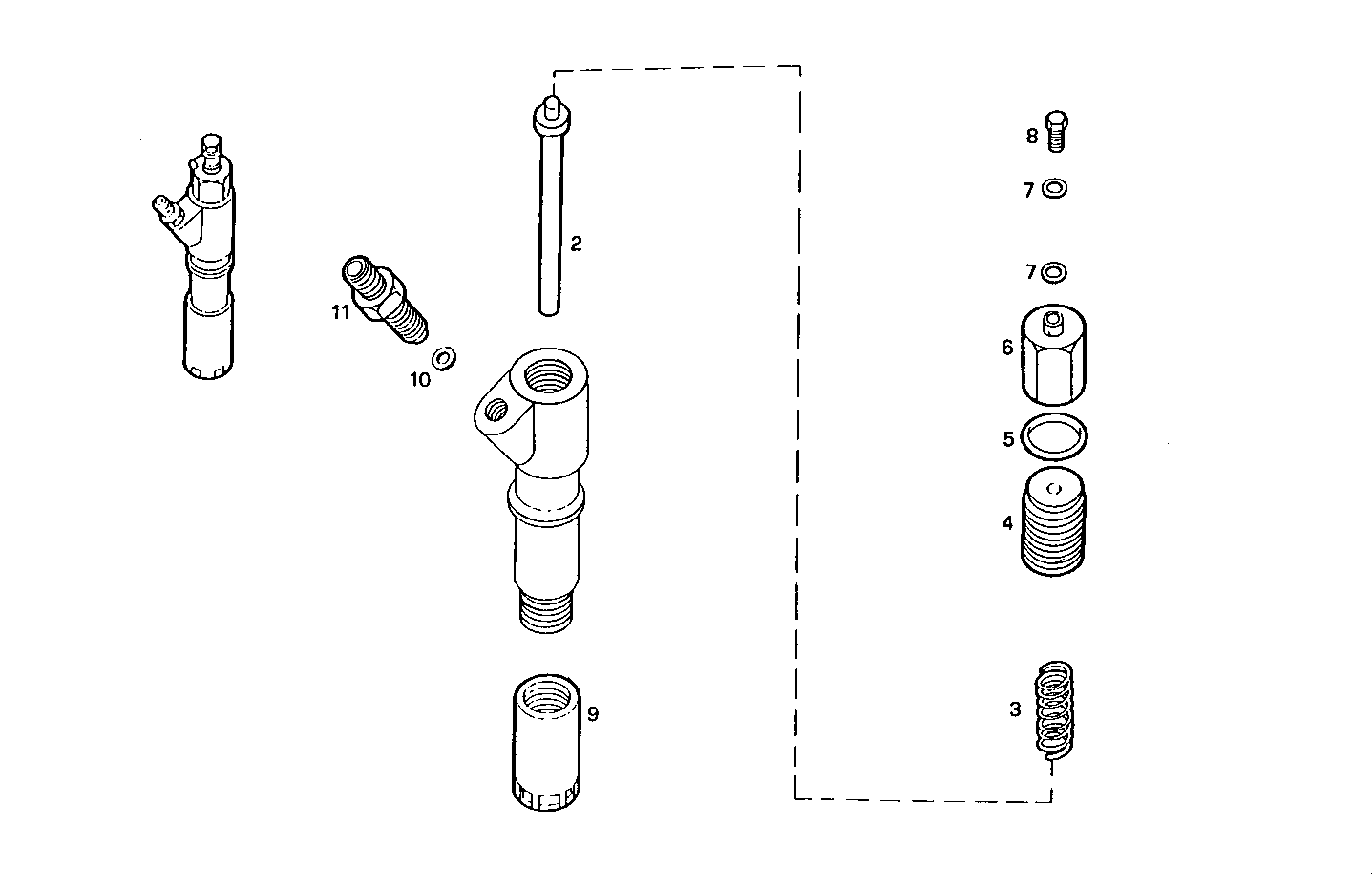 NOZZLE HOLDER (COMPONENTS) parts diagram