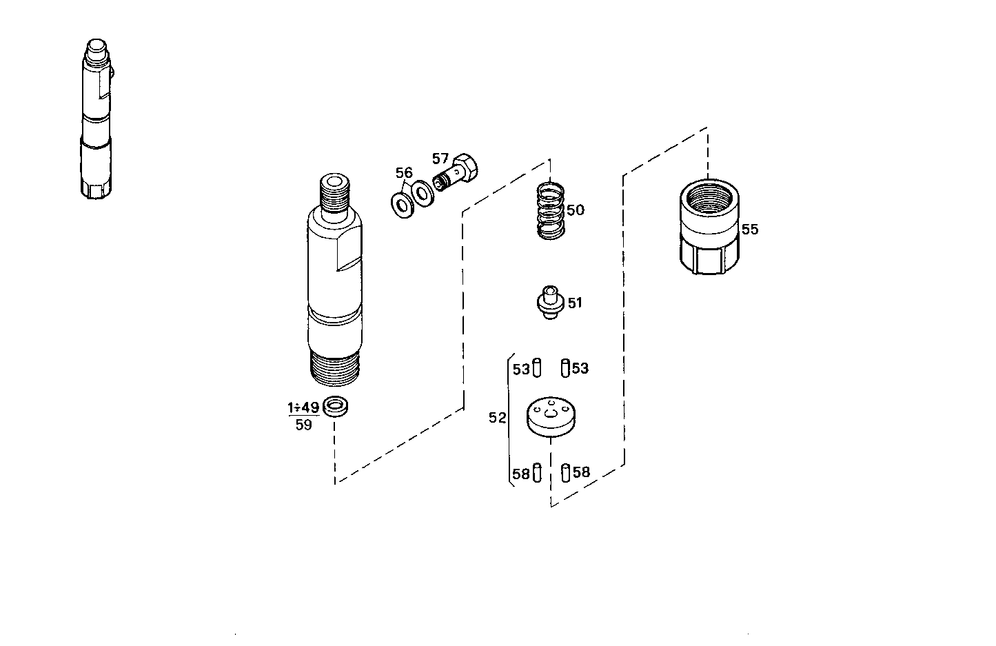 NOZZLE HOLDER (COMPONENTS) parts diagram