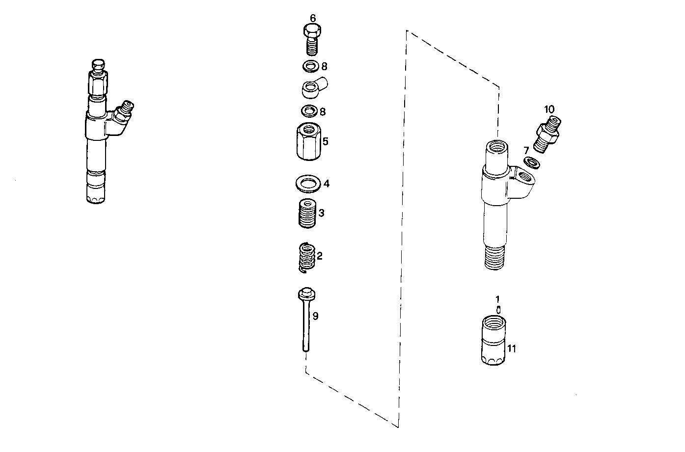 NOZZLE HOLDER (COMPONENTS) parts diagram