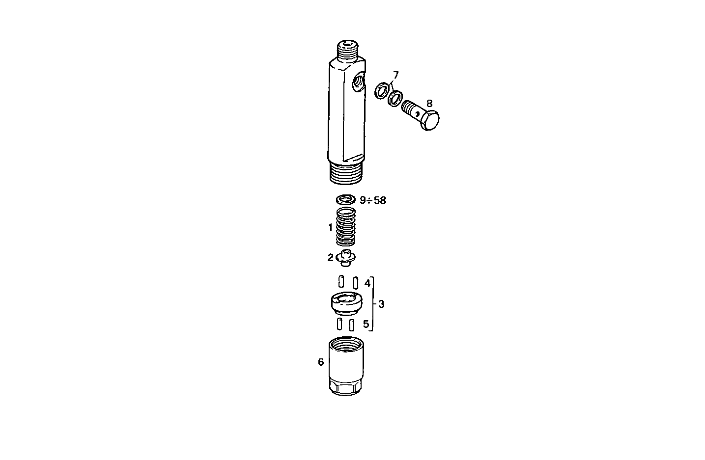 NOZZLE HOLDER (COMPONENTS) - 8361SRI12.00A800 8361SRI12 parts diagram