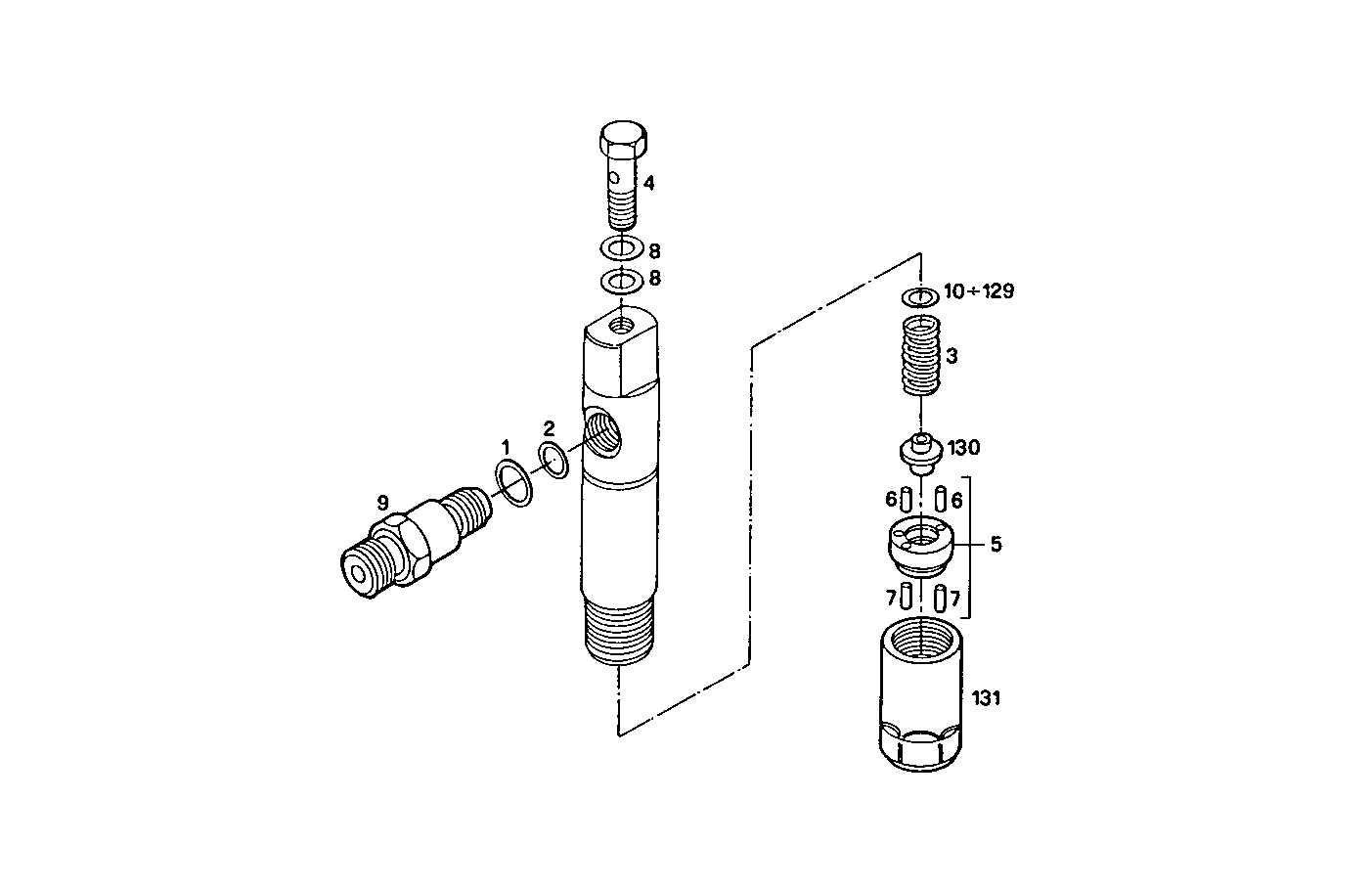 NOZZLE HOLDER (COMPONENTS) parts diagram