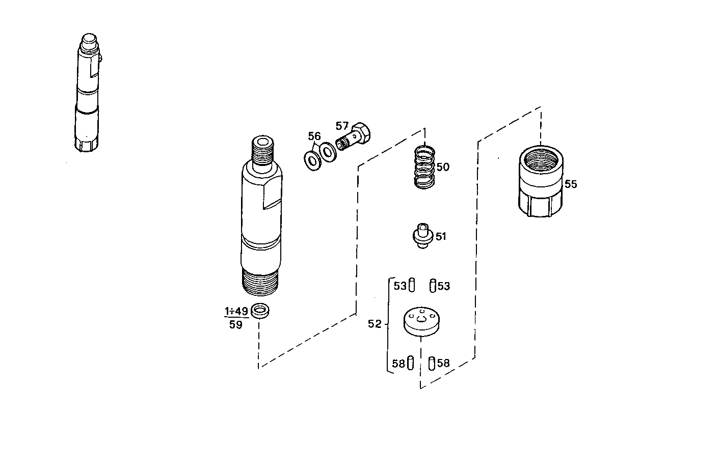 NOZZLE HOLDER (COMPONENTS) parts diagram