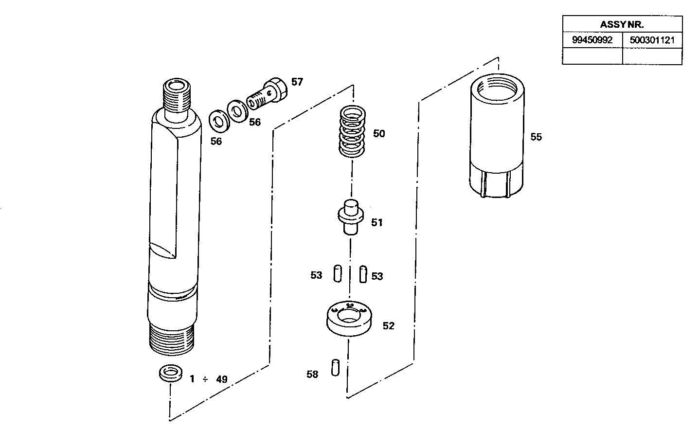 NOZZLE HOLDER (COMPONENTS) parts diagram