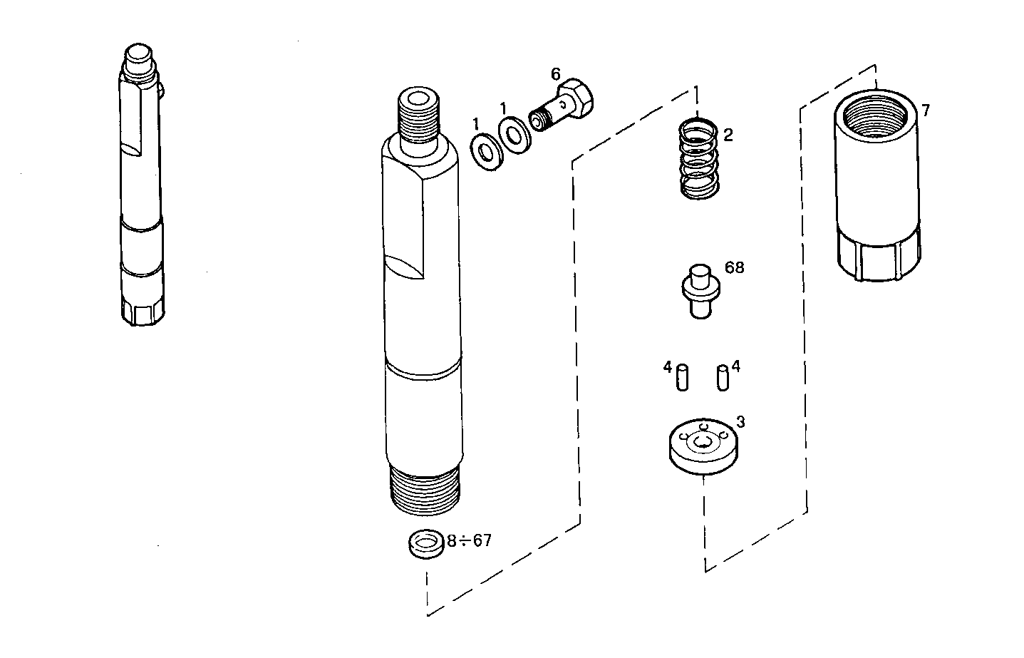 NOZZLE HOLDER (COMPONENTS) parts diagram