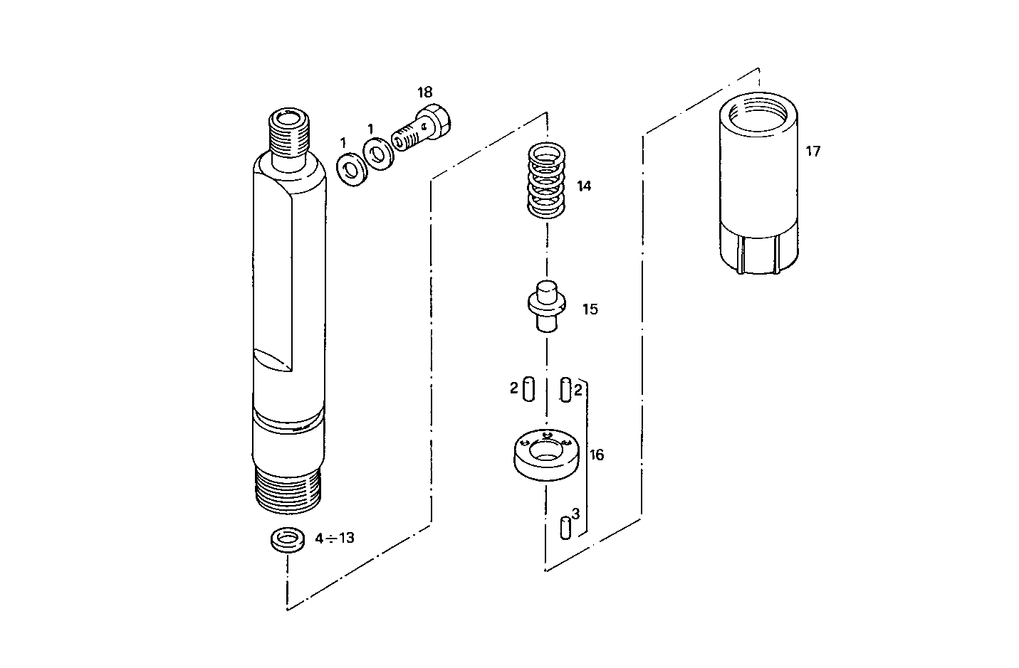 NOZZLE HOLDER (COMPONENTS) parts diagram