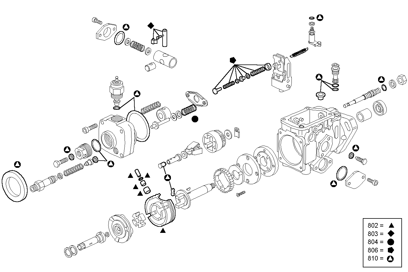 INJECTION PUMP (COMPONENTS) parts diagram