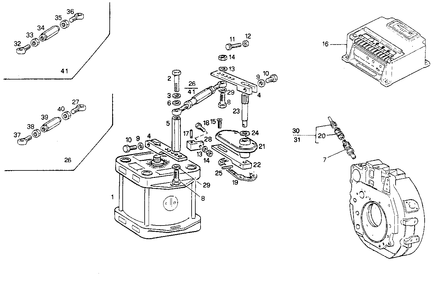 ELECTRONIC SPEED GOVERNOR parts diagram