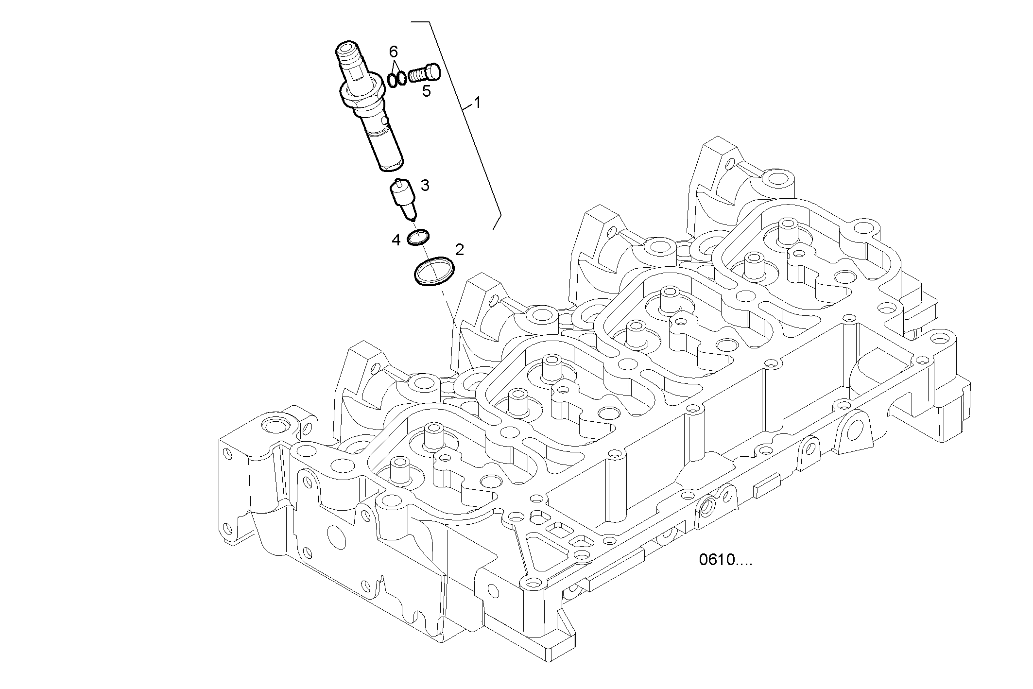 INJECTORS - N45MNSE00.00A002 NEF 4 mechanic. - TIER 2 parts diagram