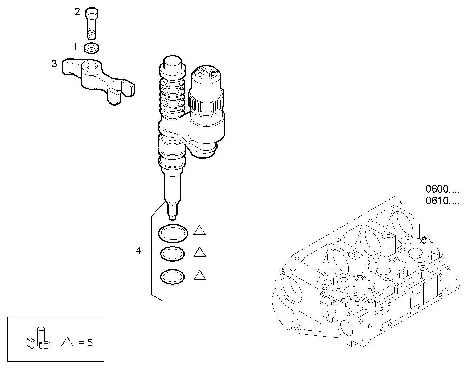 INJECTORS - GECURSOR300E.A551 CURSOR 13 parts diagram