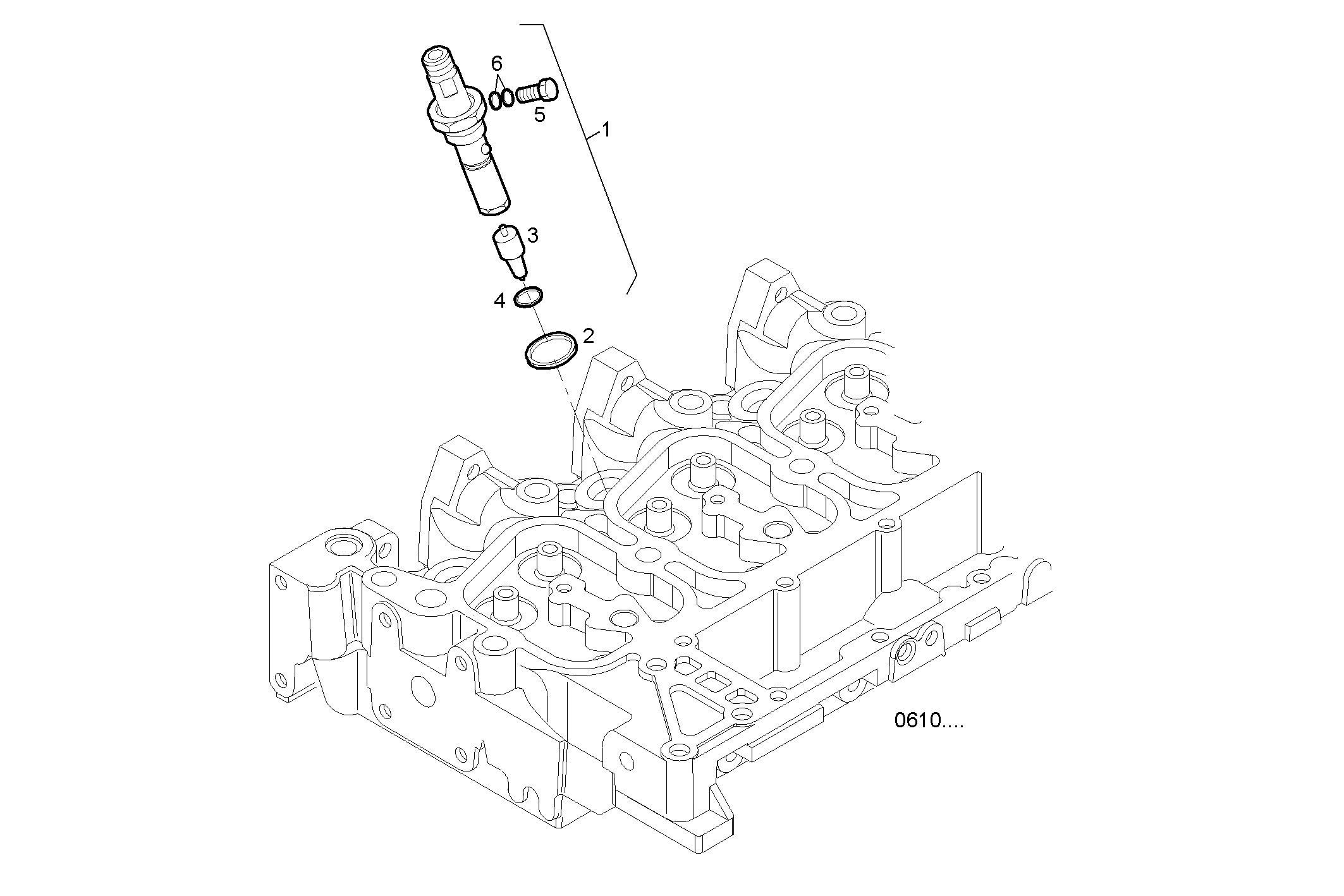INJECTORS - N67MNTX20.00A801 NEF 6 mechanic. - TIER 3 parts diagram