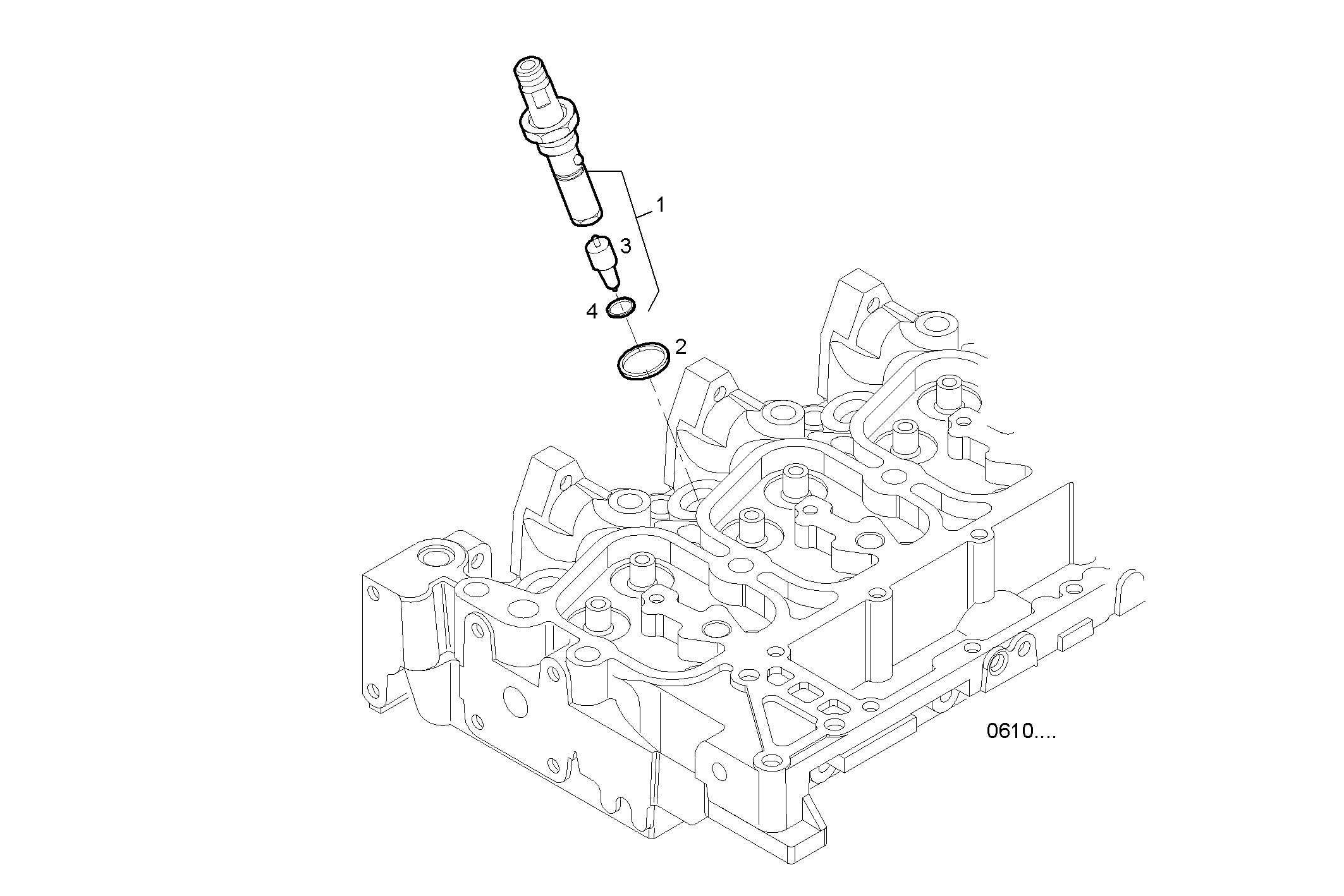 INJECTORS - GENEF125M.A71M NEF 6 mechanic. parts diagram