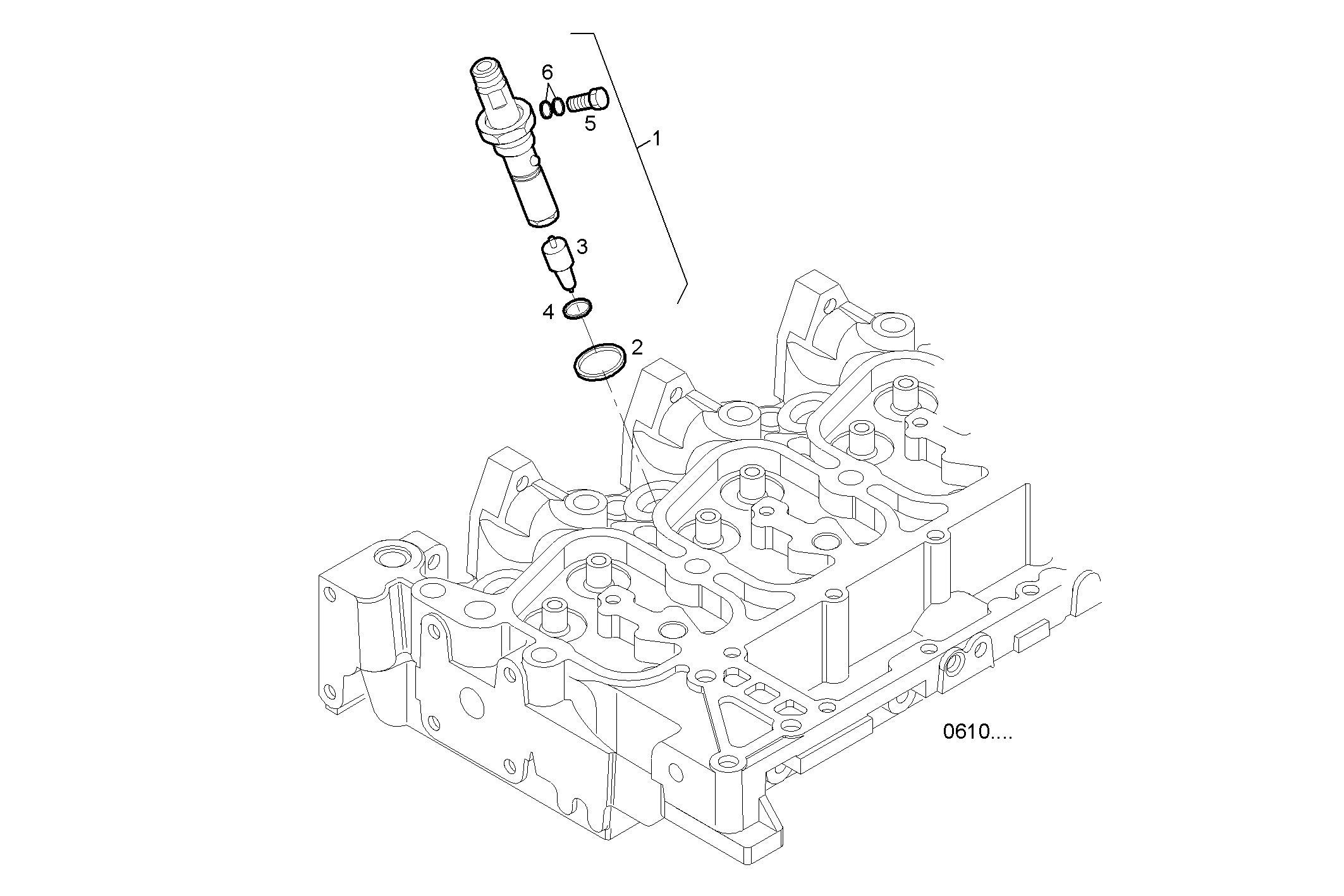 INJECTORS - N45MNAE00.00A002 NEF 4 mechanic. - TIER 2 parts diagram