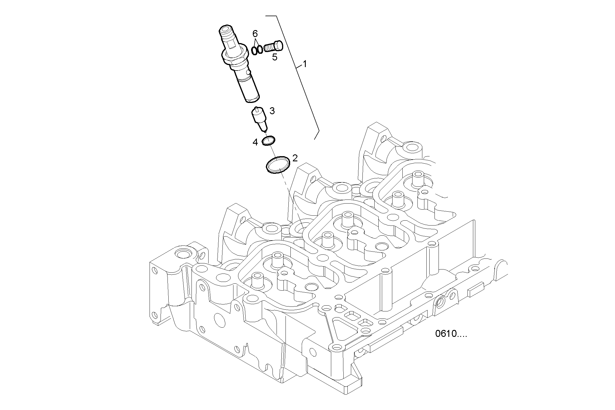 INJECTORS - N45MNSD00.00A003 NEF 4 mechanic. - TIER 2 parts diagram