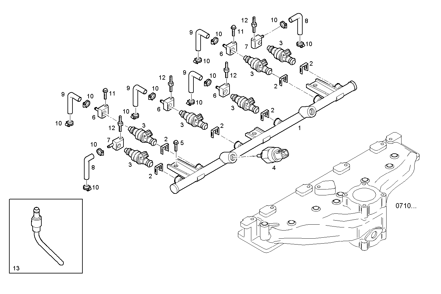 POWERING - F4BE0641A*G102 NEF 6 CNG parts diagram